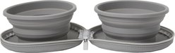 Frisco Travel Collapsible Silicone Dog & Cat Bowl, Gray, Medium: 3 cup