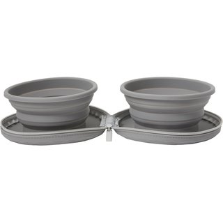 Frisco Travel Collapsible Silicone Dog & Cat Bowl, Gray, Medium: 3 cup slide 1 of 7