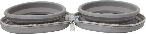 Show full view: Frisco Travel Collapsible Silicone Dog & Cat Bowl, Gray, Small: 1.5 cup slide 6 of 9