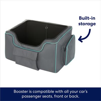 Show full view: Frisco Travel Dog Bucket Booster Seat, Gray/Teal, Large slide 4 of 7