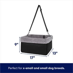 Frisco Travel Hanging Car Seat Dog Carrier, 17-in, Black slide 2 of 5