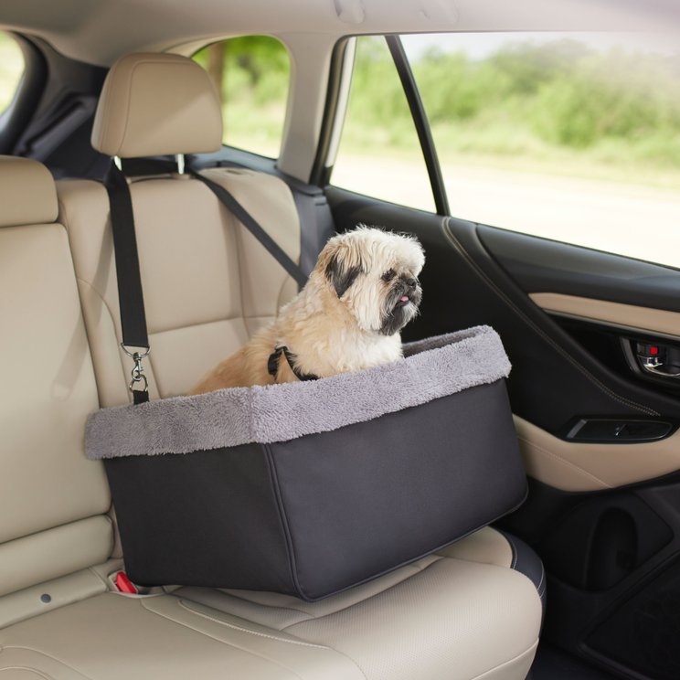 Lucky Paworld Center Console Dog Car Seat, Grey