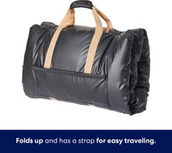 Frisco Travel Lounger & Bolster Dog Bed, Black slide 2 of 8