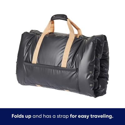 Show full view: Frisco Travel Lounger & Bolster Dog Bed, Black slide 4 of 10