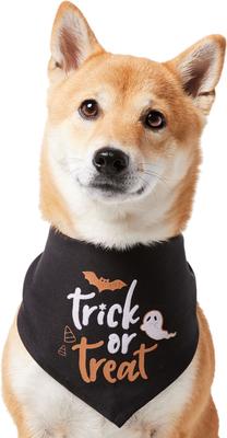 Show full view: Frisco Trick or Treat Dog & Cat Bandana Costume, Halloween Black, X-Small/Small slide 3 of 8