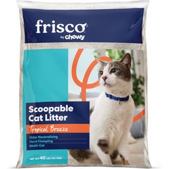Frisco Multi-Cat Tropical Breeze Scented Clumping Clay Cat Litter, 40-lb bag