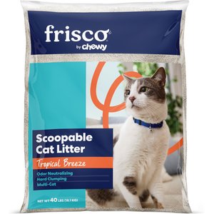 Frisco Multi-Cat Tropical Breeze Scented Clumping Clay Cat Litter, 40-lb bag