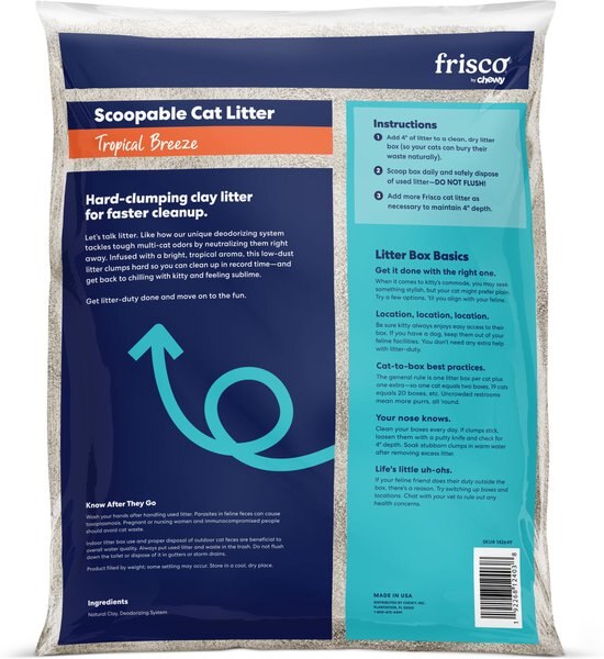 Frisco Multi-Cat Tropical Breeze Scented Clumping Clay Cat Litter
