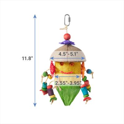 Show full view: Frisco Tropical Hula Tiki Bird Chew Toy slide 2 of 6