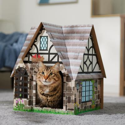 Show full view: Frisco Tudor House Cardboard Cat House slide 6 of 10