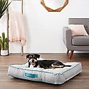 Frisco Tufted Pillow Cat & Dog Bed with Removable Cover, Light Gray Basketweave, Large