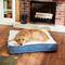 Show in main carousel: Frisco Tufted Pillow Cat & Dog Bed with Removable Cover, Navy Herringbone, Large slide 1 of 11