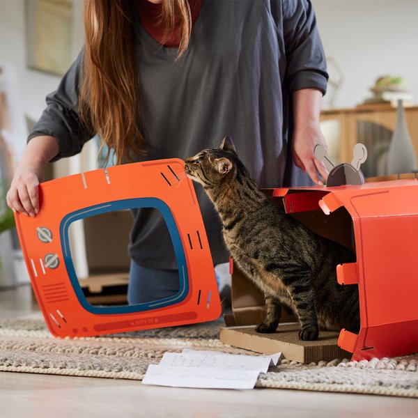 Frisco TV Set Cardboard Cat House