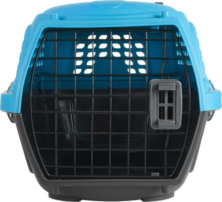 Show full view: Frisco Two Door Top Load Plastic Dog & Cat Kennel, Blue, 22-in slide 5 of 8