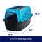 Show in main carousel: Frisco Two Door Top Load Plastic Dog & Cat Kennel, Blue, 24-in slide 2 of 8