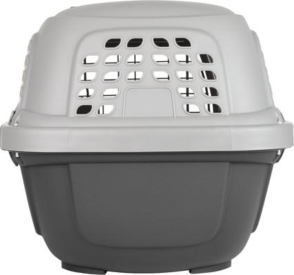 Show full view: Frisco Two Door Top Load Plastic Dog & Cat Kennel, Grey, 22-in slide 6 of 8