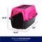 Show in main carousel: Frisco Two Door Top Load Plastic Dog & Cat Kennel, Pink, 24-in slide 3 of 10