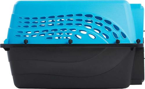 Show full view: Frisco Two Door Top Load Plastic Kennel, 24-in + Fold & Carry Single Door Collapsible Wire Dog Crate, Blue, 24 inch slide 5 of 9