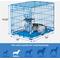 Show in main carousel: Frisco Two Door Top Load Plastic Kennel, 24-in + Fold & Carry Single Door Collapsible Wire Dog Crate, Blue, 24 inch slide 7 of 9