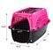 Show in main carousel: Frisco Two Door Top Load Plastic Kennel, 24-in + Fold & Carry Single Door Collapsible Wire Dog Crate, Pink, 24 inch slide 3 of 9