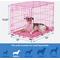 Show in main carousel: Frisco Two Door Top Load Plastic Kennel, 24-in + Fold & Carry Single Door Collapsible Wire Dog Crate, Pink, 24 inch slide 7 of 9