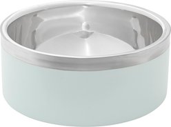 Frisco Two-Toned Double Wall Insulated Indoor Dog & Cat Bowl, Mint, Medium: 6 cup, 1 count