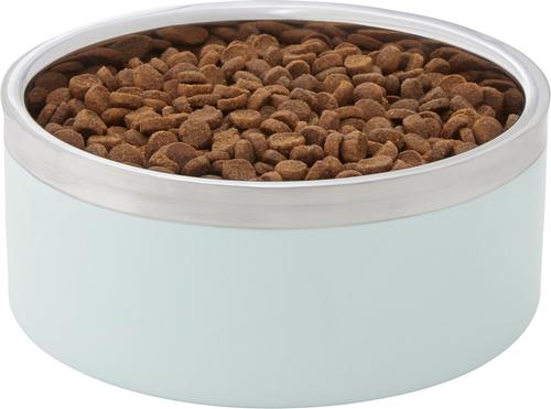 Show full view: Frisco Two-Toned Double Wall Insulated Indoor Dog & Cat Bowl, Mint, Medium: 6 cup, 1 count slide 4 of 10