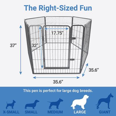 Show full view: Frisco Ultimate Heavy Duty Steel Metal Playpen, 2 count slide 2 of 8