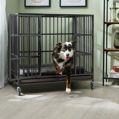 Frisco Frisco Ultimate Heavy Duty Steel Metal Single Door Dog Crate, Large