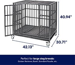 Frisco Ultimate Heavy Duty Steel Metal Single Door Dog Crate, Large slide 2 of 6