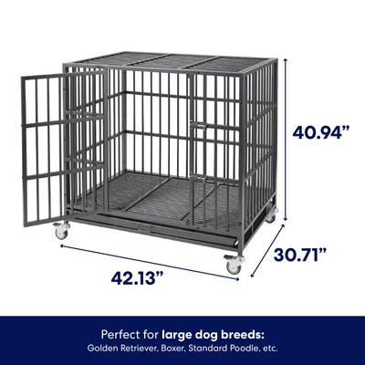 Show full view: Frisco Ultimate Heavy Duty Steel Metal Single Door Dog Crate, Large slide 2 of 9
