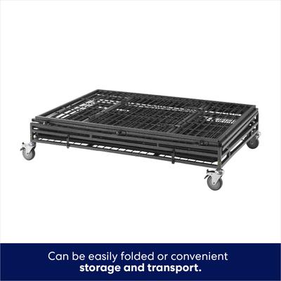 Show full view: Frisco Ultimate Lightweight Heavy Duty Foldable & Stackable Steel Metal Single Door Dog Crate, Medium slide 4 of 11