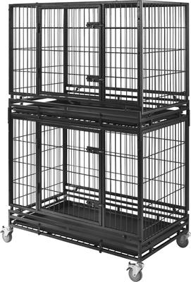 Show full view: Frisco Ultimate Lightweight Heavy Duty Foldable & Stackable Steel Metal Single Door Dog Crate, Medium slide 6 of 11
