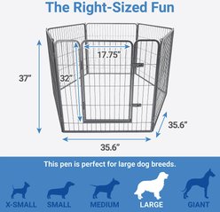 Frisco Ultimate Outdoor Heavy Duty Steel Metal Playpen, 1 count slide 2 of 7