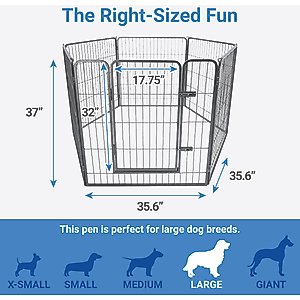Frisco Ultimate Outdoor Heavy Duty Steel Metal Playpen, 1 count