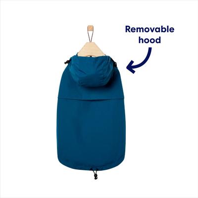 Show full view: Frisco Ultra Lightweight Dog & Cat Windbreaker with Removable Hood, Dark Blue, Small slide 4 of 12