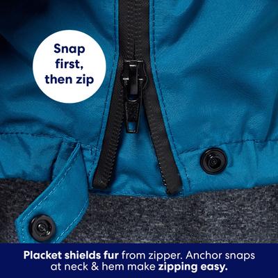 Show full view: Frisco Ultra Lightweight Dog & Cat Windbreaker with Removable Hood, Dark Blue, XX-Large slide 6 of 11