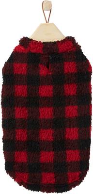 Show full view: Frisco Ultra Lightweight Plaid Dog & Cat Fleece Vest, Red Plaid, XX-Large slide 3 of 7