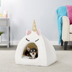 Frisco Unicorn Covered Tent Cat & Dog Bed