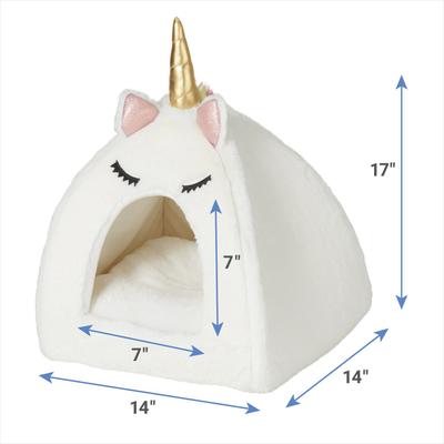 Show full view: Frisco Unicorn Covered Tent Cat & Dog Bed slide 4 of 8