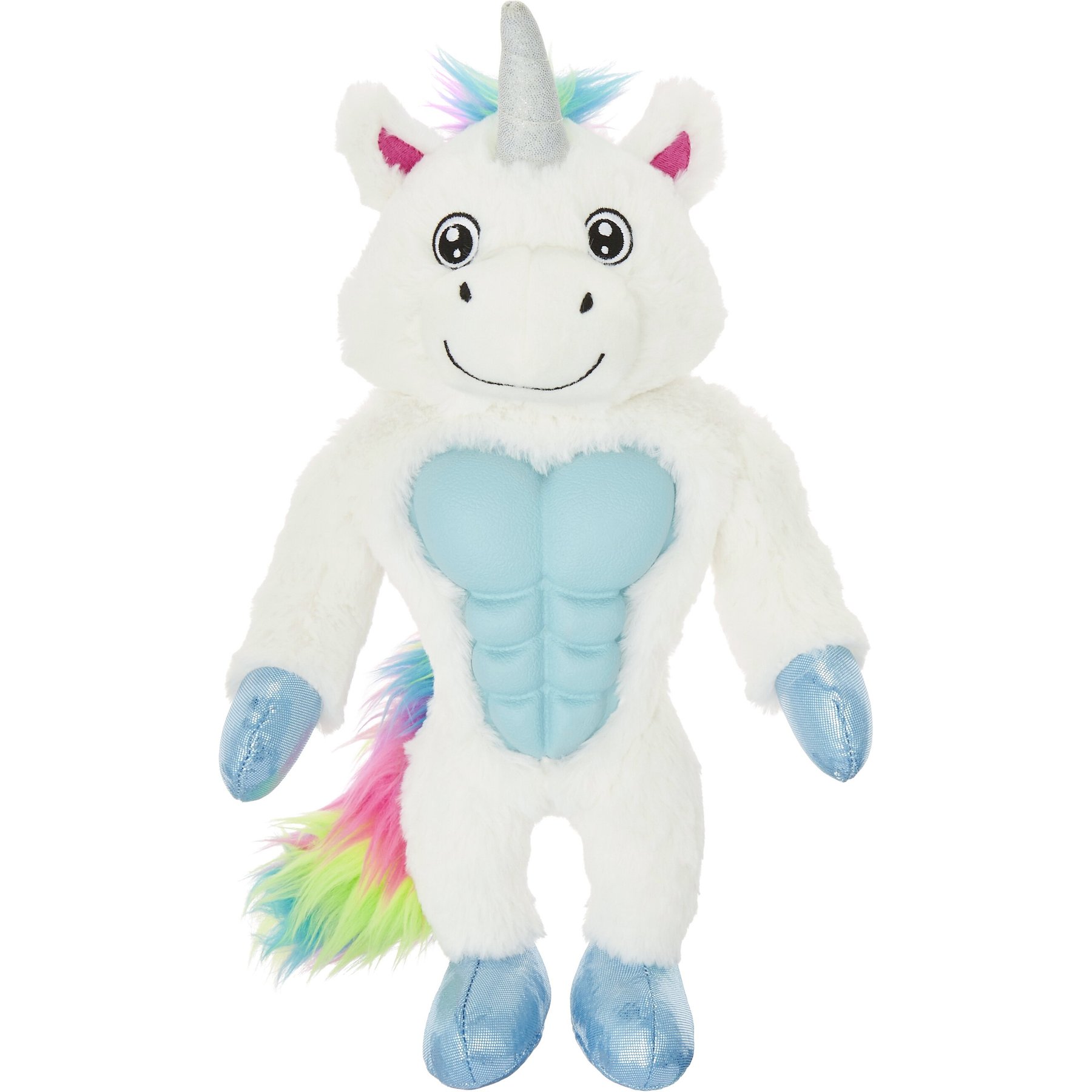 FRISCO Unicorn Muscle Plush Squeaky Dog Toy, Medium/Large