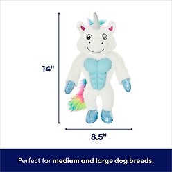 Frisco Unicorn Muscle Plush Squeaky Dog Toy, Medium/Large slide 2 of 6