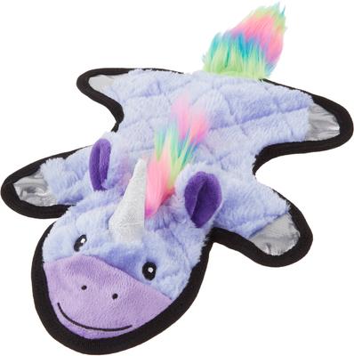 Show full view: Frisco Unicorn Stuffing-Free Flat Plush Squeaky Dog Toy, Purple, Medium/Large slide 1 of 7