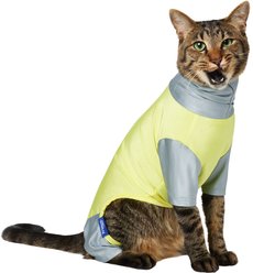 Frisco UPF 30+ Colorblock Dog & Cat Playsuit, Green, Small
