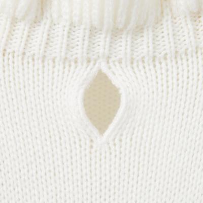 Show full view: Frisco V Ruffle Dog & Cat Sweater Dress, Burgundy, Large slide 6 of 8