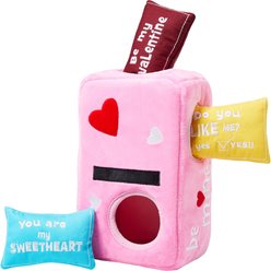 Frisco Valentine Box of Cards Hide & Seek Puzzle Plush Squeaky Dog Toy, Small