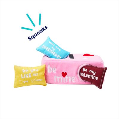 Show full view: Frisco Valentine Box of Cards Hide & Seek Puzzle Plush Squeaky Dog Toy, Small slide 4 of 8