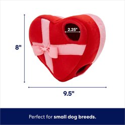 Frisco Valentine Box of Chocolates Hide & Seek Puzzle Plush Squeaky Dog Toy, Small slide 2 of 6