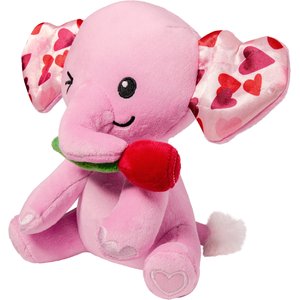 Frisco Valentine Elephant Plush Squeaky Dog Toy, Medium