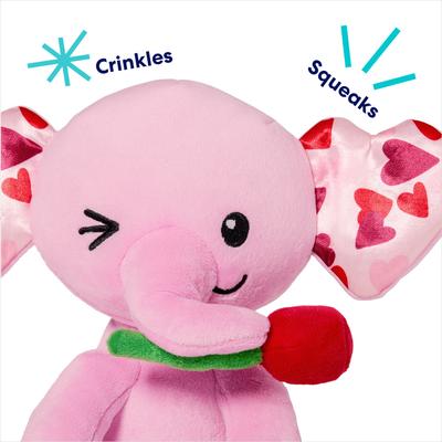 Show full view: Frisco Valentine Elephant Plush Squeaky Dog Toy, Medium slide 4 of 7